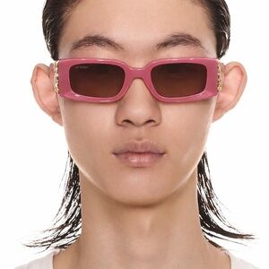 Off-White OERI098 Roma Sunglasses in Rare Color-way Pink & Gold Unisex